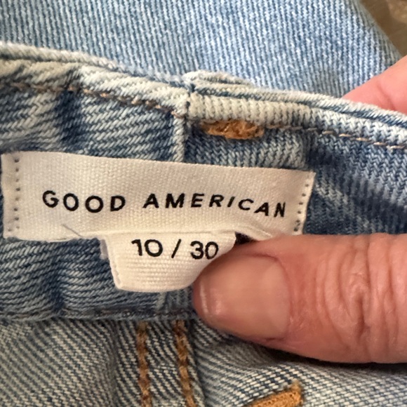 Good American High Rise Light Blue Good Boy Jeans Size 10/30 - Picture 6 of 11